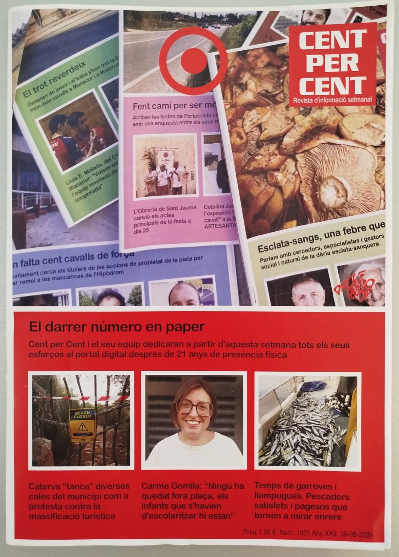 La revista Cent per Cent tanca la seva edició en paper, però continua en digital 